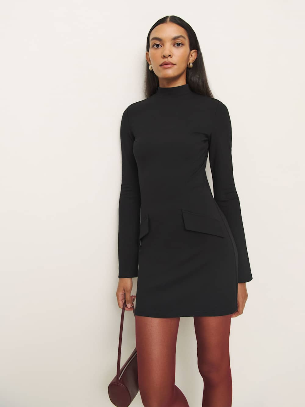Reformation Atlas Knit Dress - Black