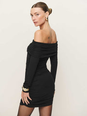 Reformation Brooks Knit Dress - Black