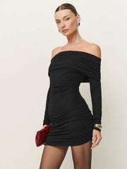 Reformation Brooks Knit Dress - Black