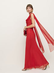 Reformation Allura Dress - Red