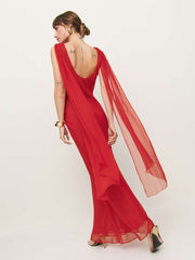 Reformation Allura Dress - Red