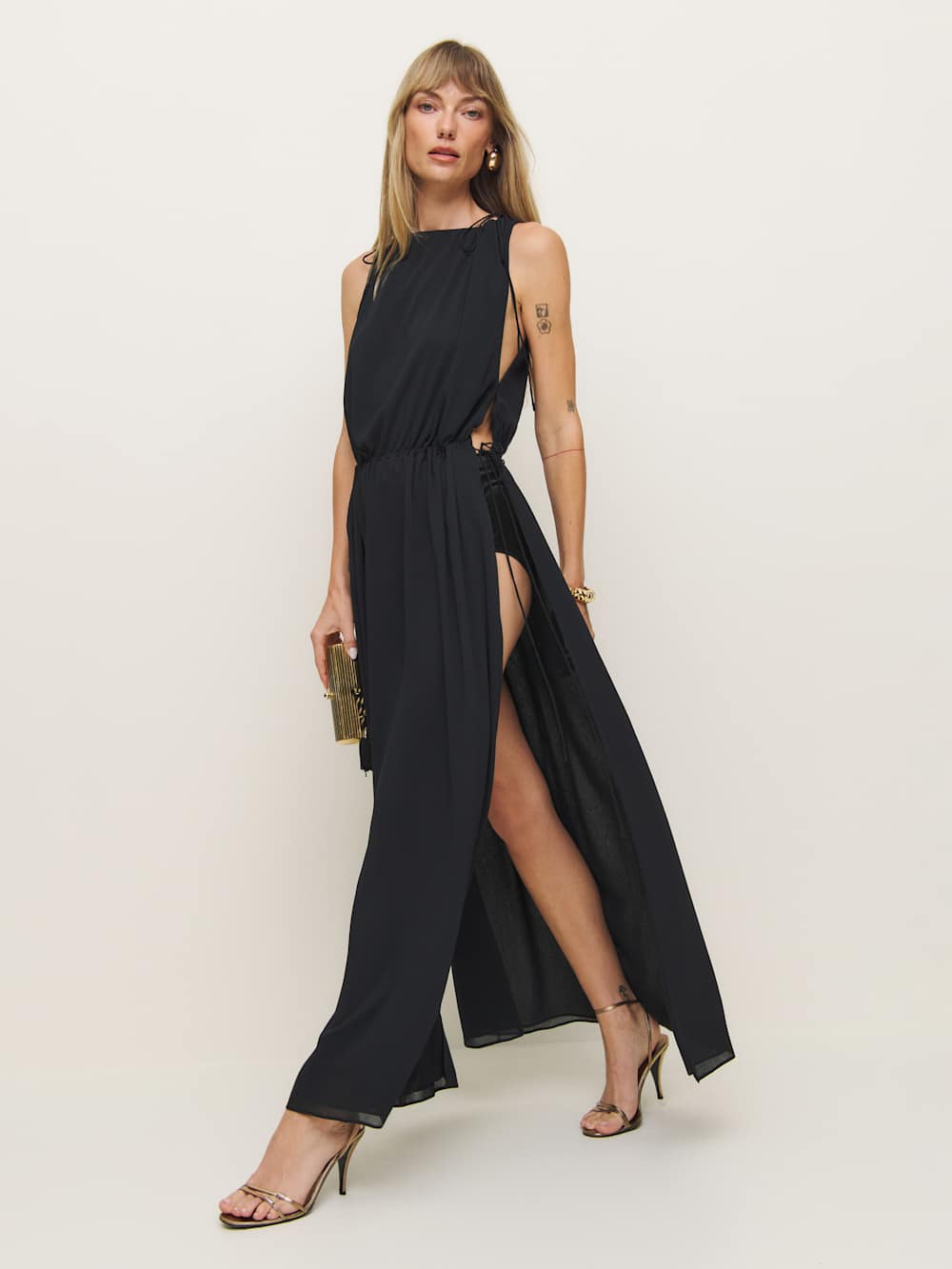 Reformation Lucelia Dress - Black