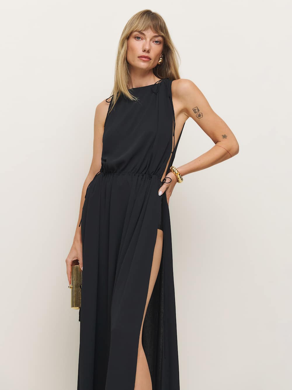 Reformation Lucelia Dress - Black