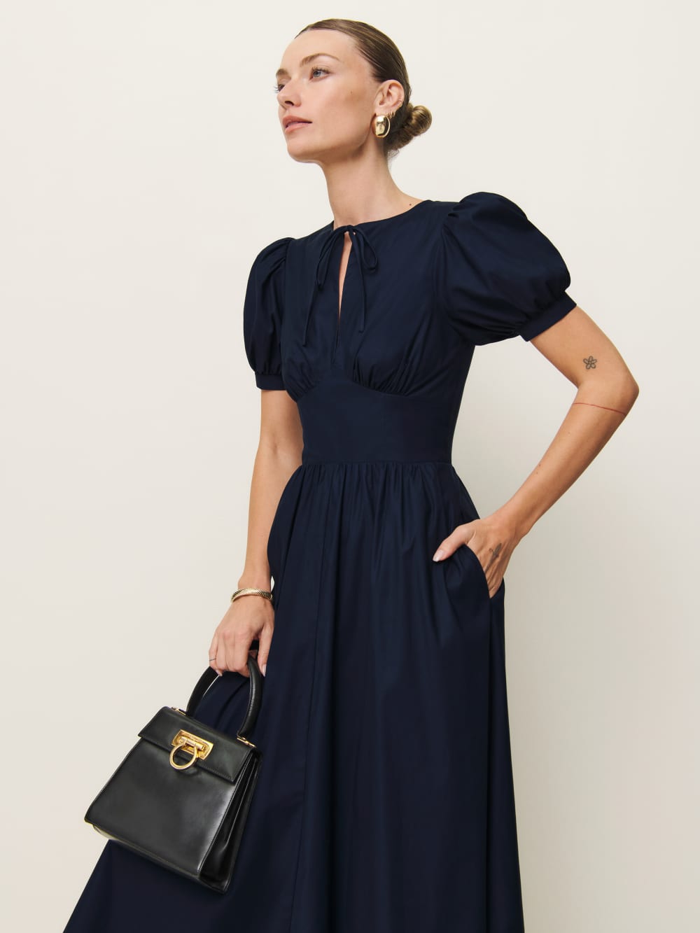 Reformation Noor Dress - Navy