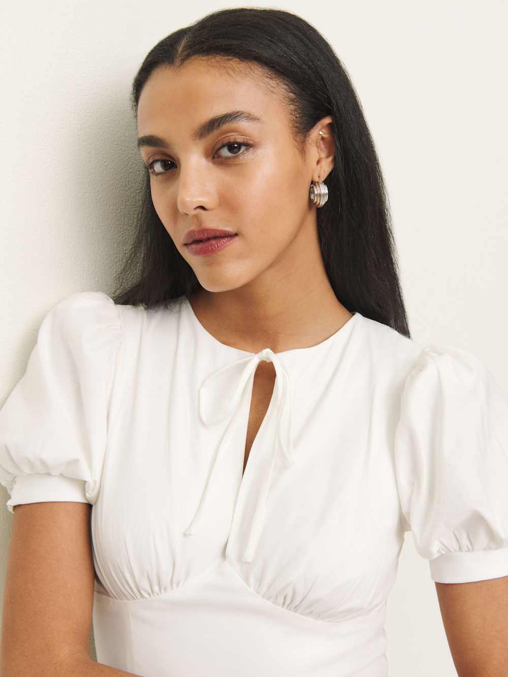 Reformation Noor Dress - White