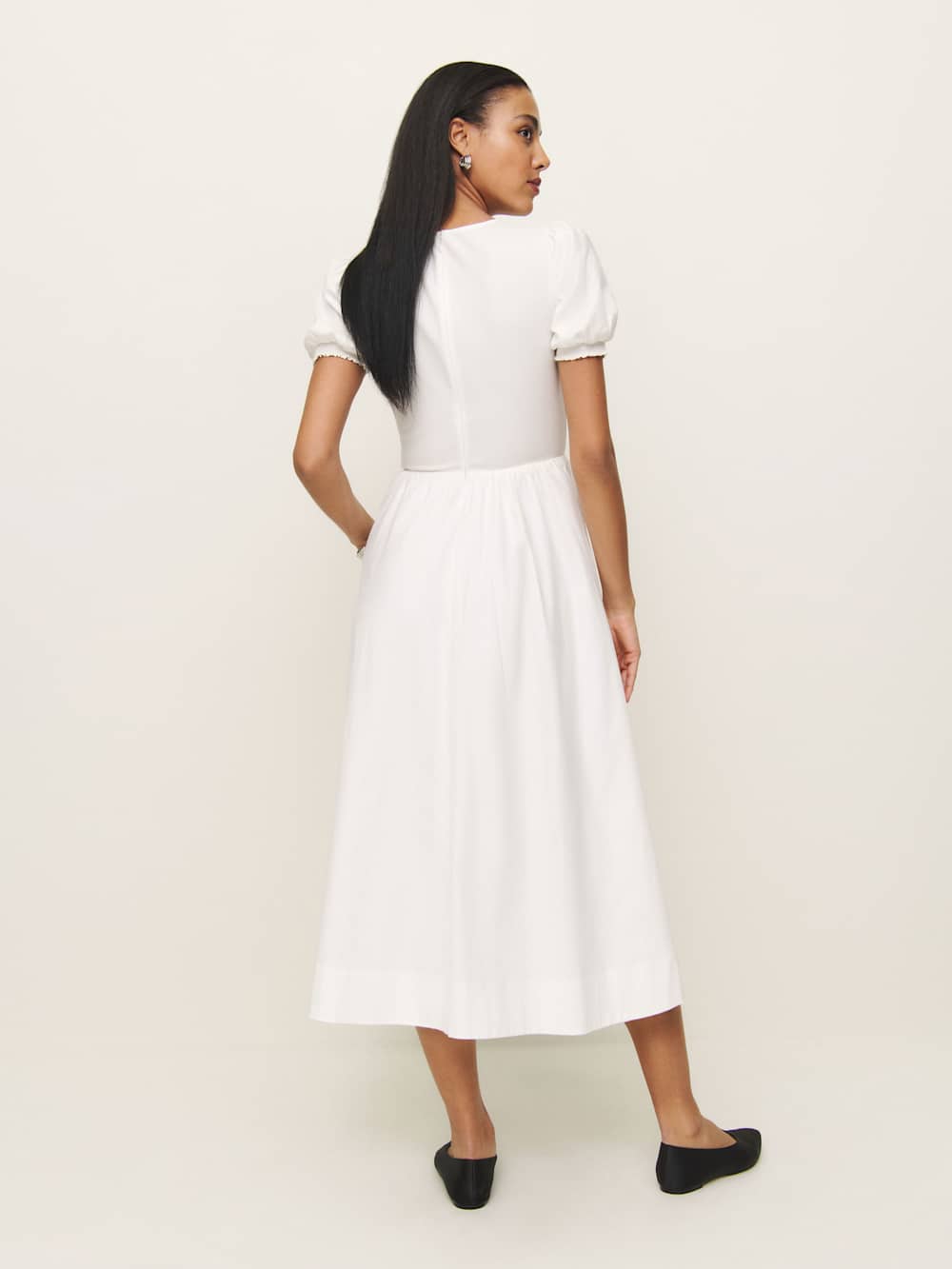Reformation Noor Dress - White