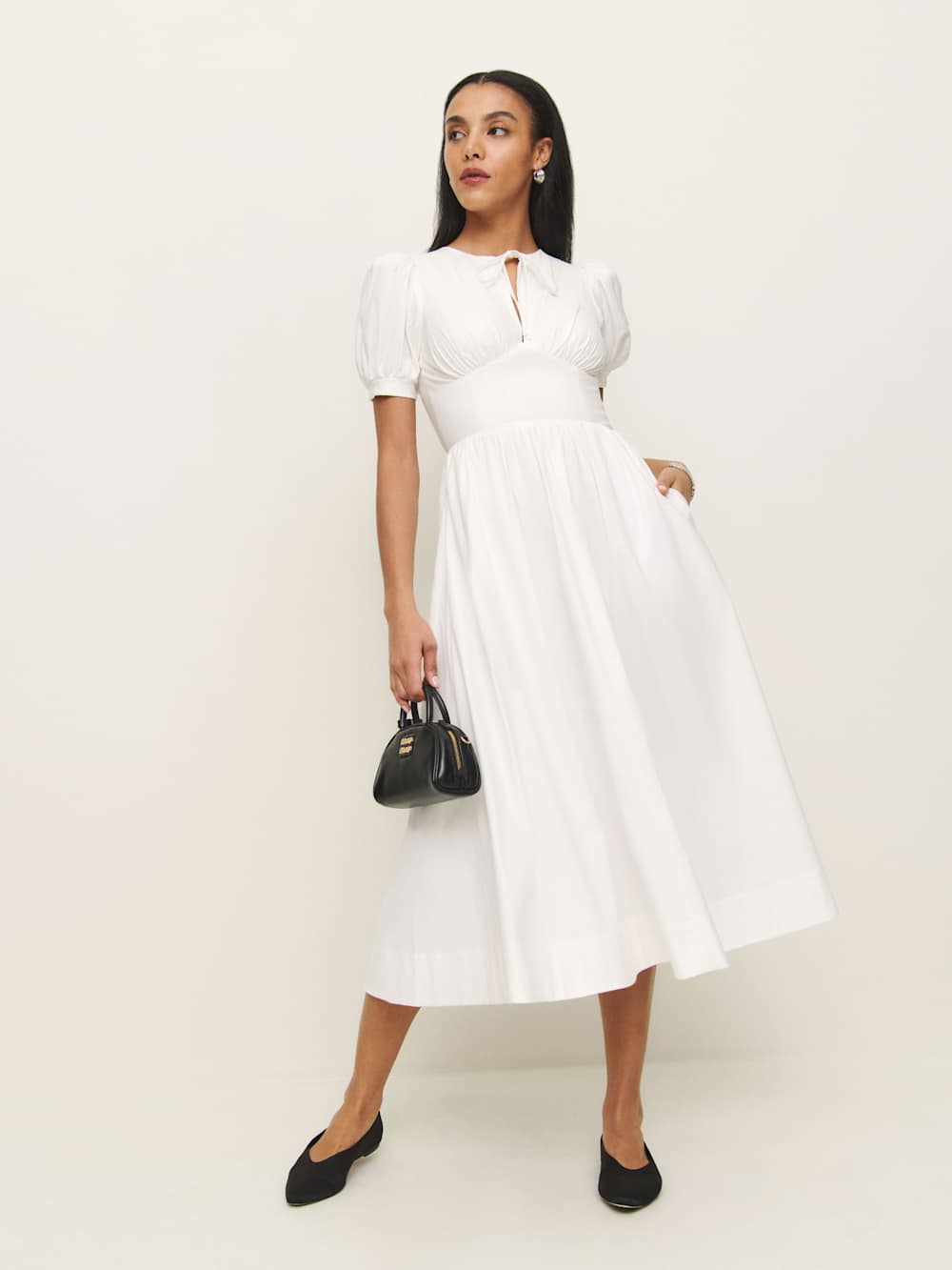 Reformation Noor Dress - White