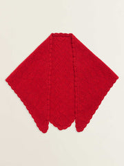 Reformation Royal Regenerative Wool Head Scarf - Sundried Tomato