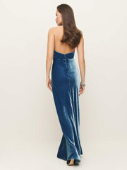 Reformation Daniella Velvet Dress - Starry Night