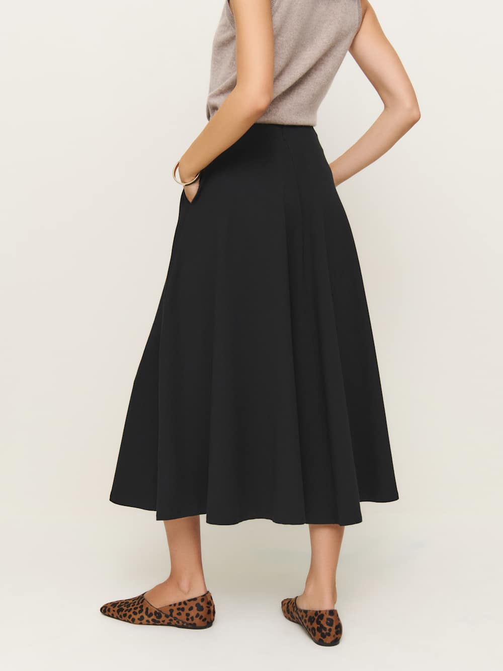Reformation Esti Knit Skirt - Black