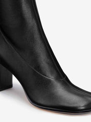 Reformation Belinda Knee High Boot - Black Stretch Leather