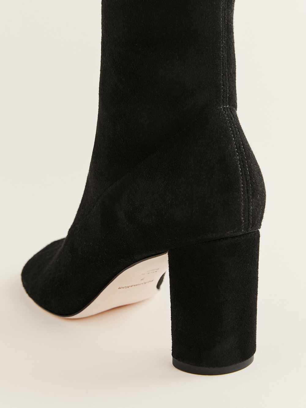 Reformation Belinda Knee High Boot - Black Stretch Suede