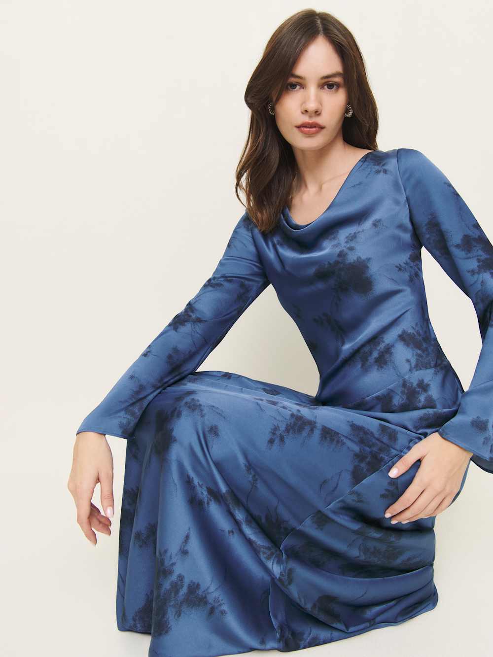 Reformation Ciana Satin Dress - Fantasy