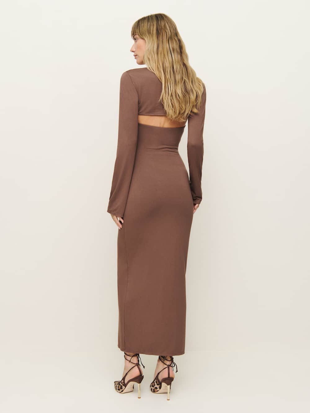 Reformation Eden Knit Dress Set - Coffee