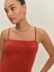 Reformation Chloe Knit Shrug Set - Sundried Tomato