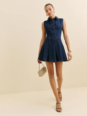 Reformation Arella Denim Mini Dress - Flinders