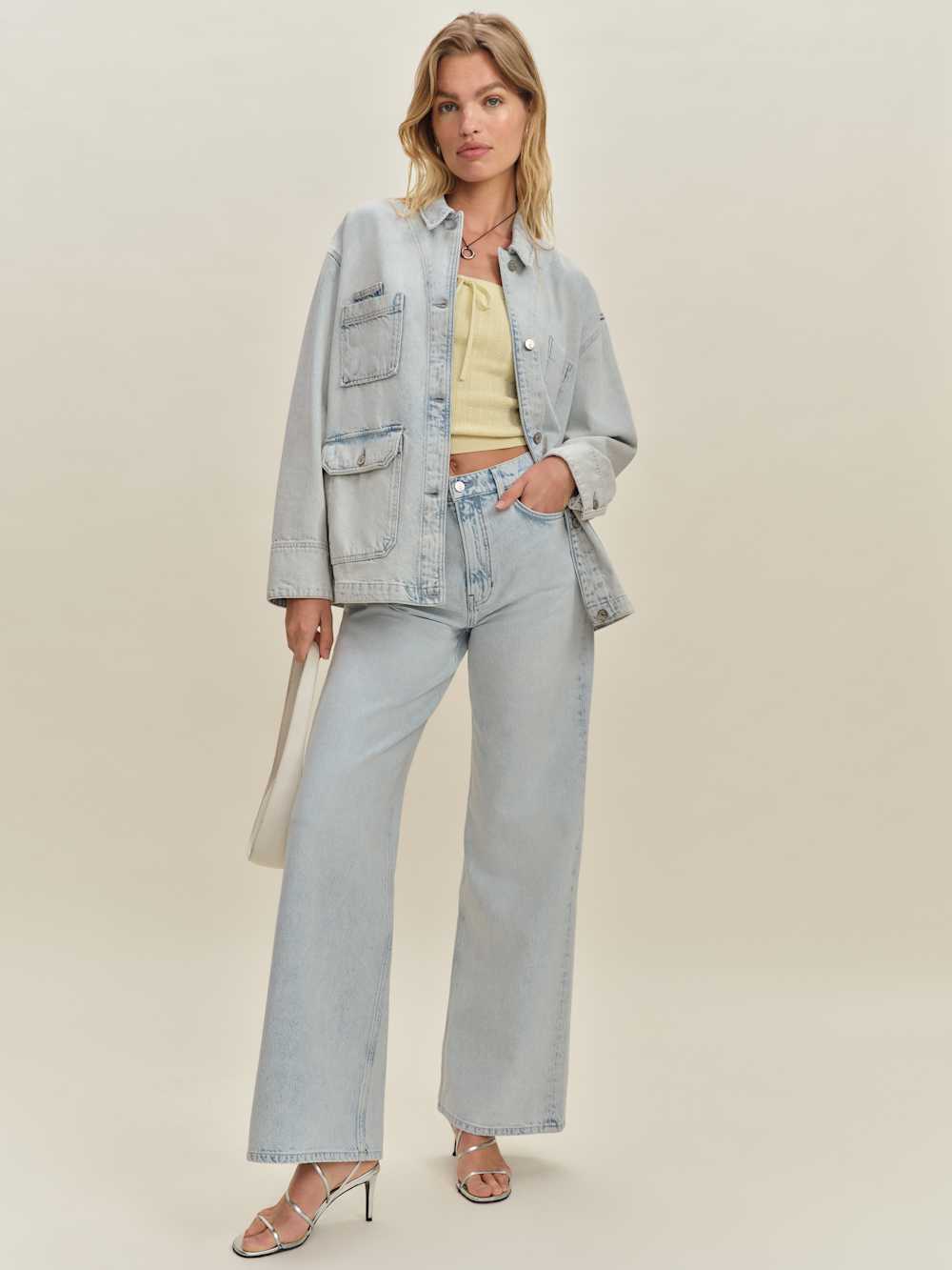 Reformation Callum Denim Chore Jacket - Shasta