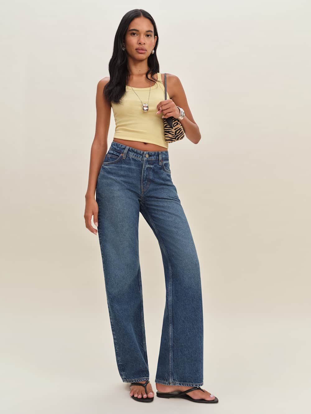 Reformation Morley V-waist Baggy Jeans - Lanier