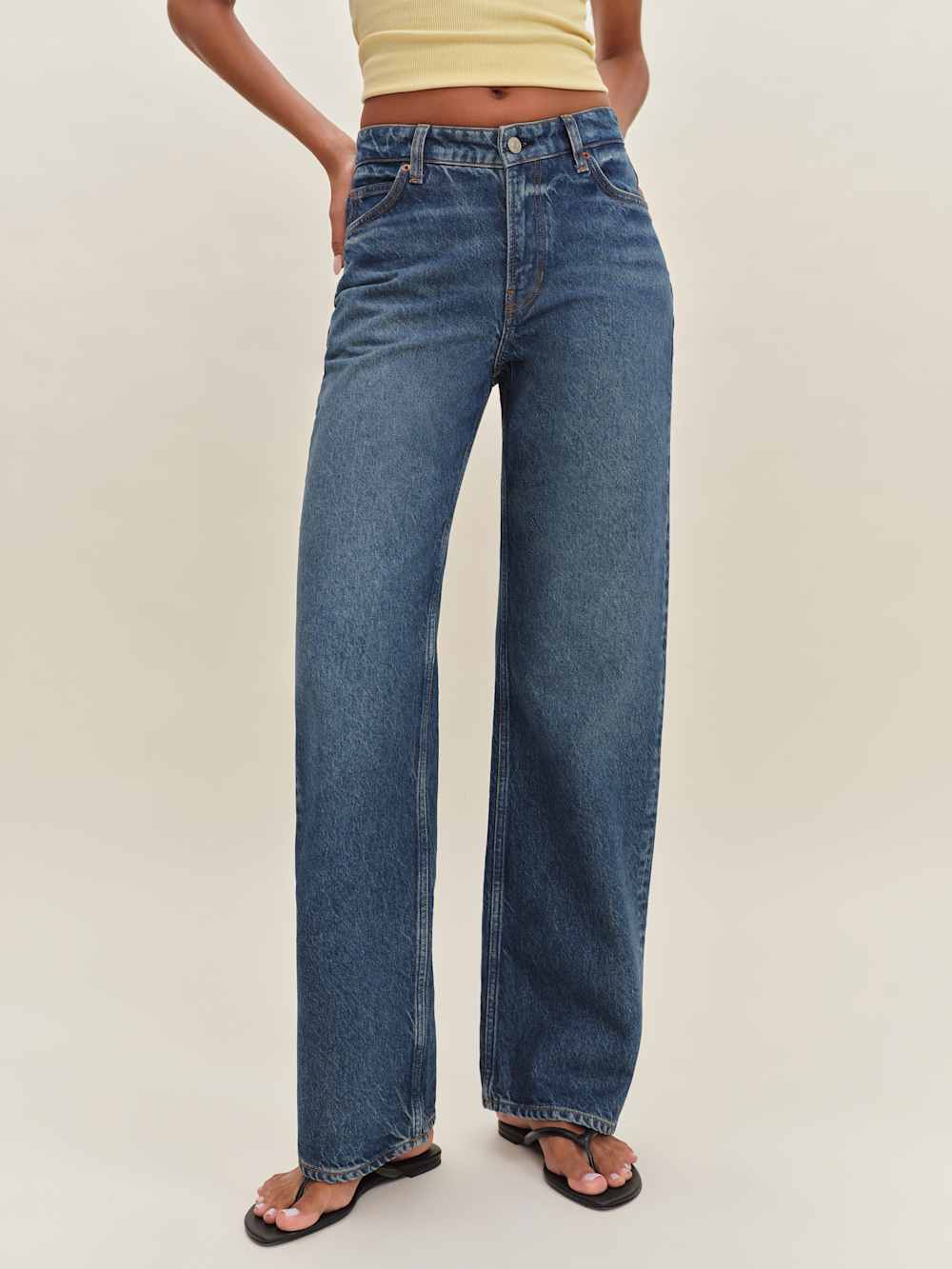 Reformation Morley V-waist Baggy Jeans - Lanier