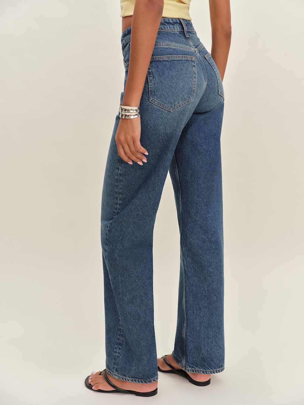 Reformation Morley V-waist Baggy Jeans - Lanier
