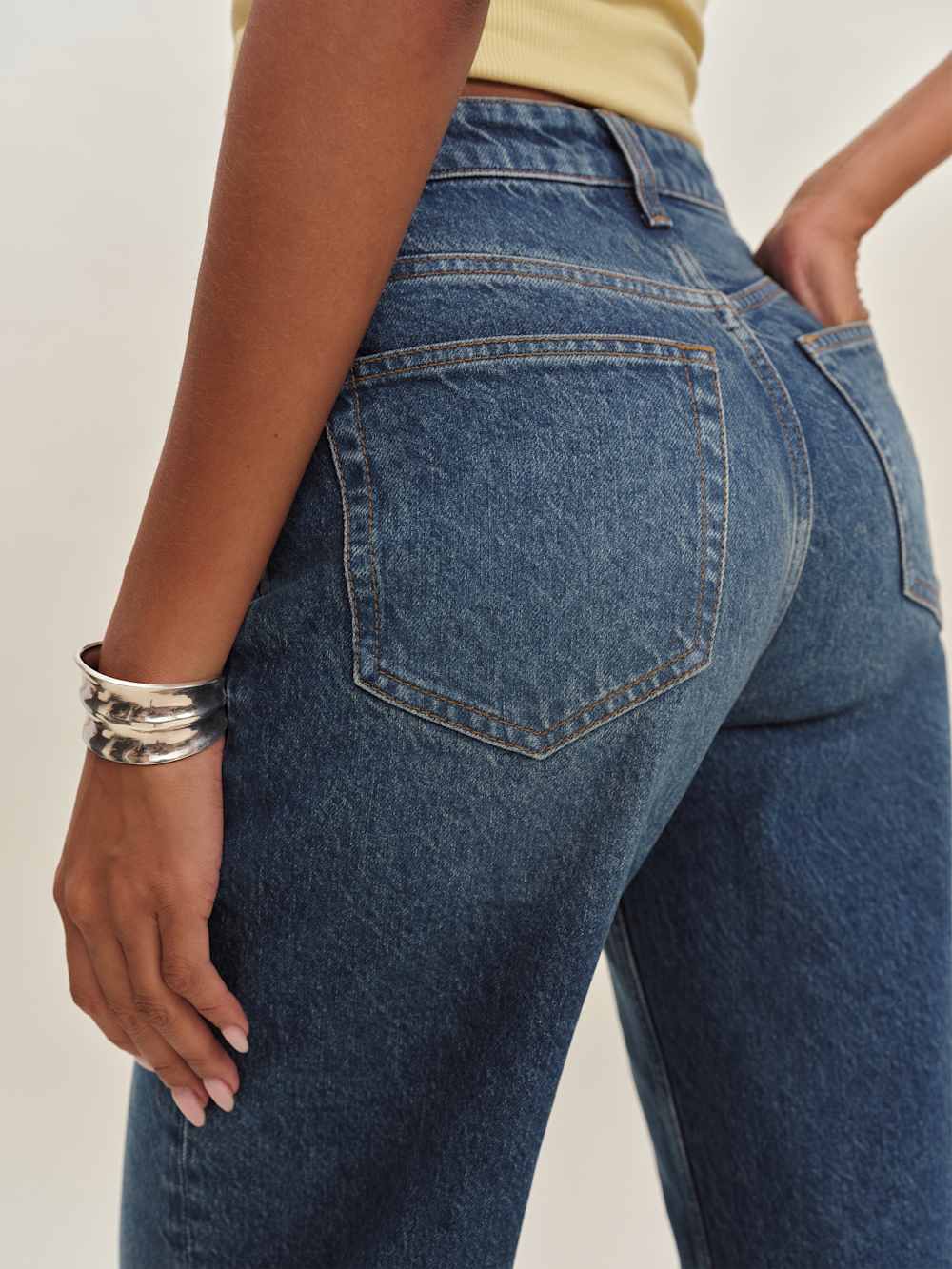 Reformation Morley V-waist Baggy Jeans - Lanier