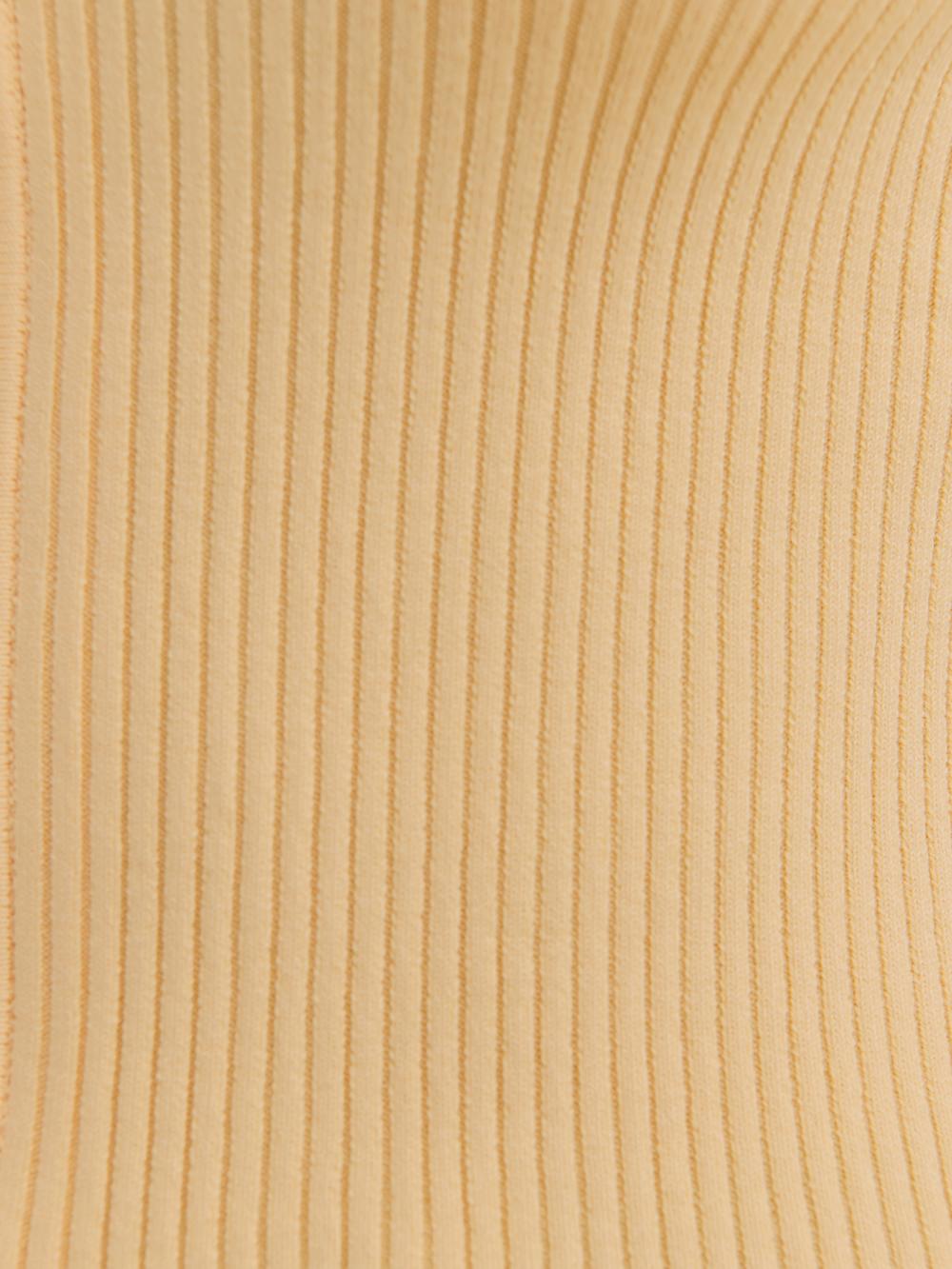 Reformation Hastings Cotton Sweater Zip - Parmesan