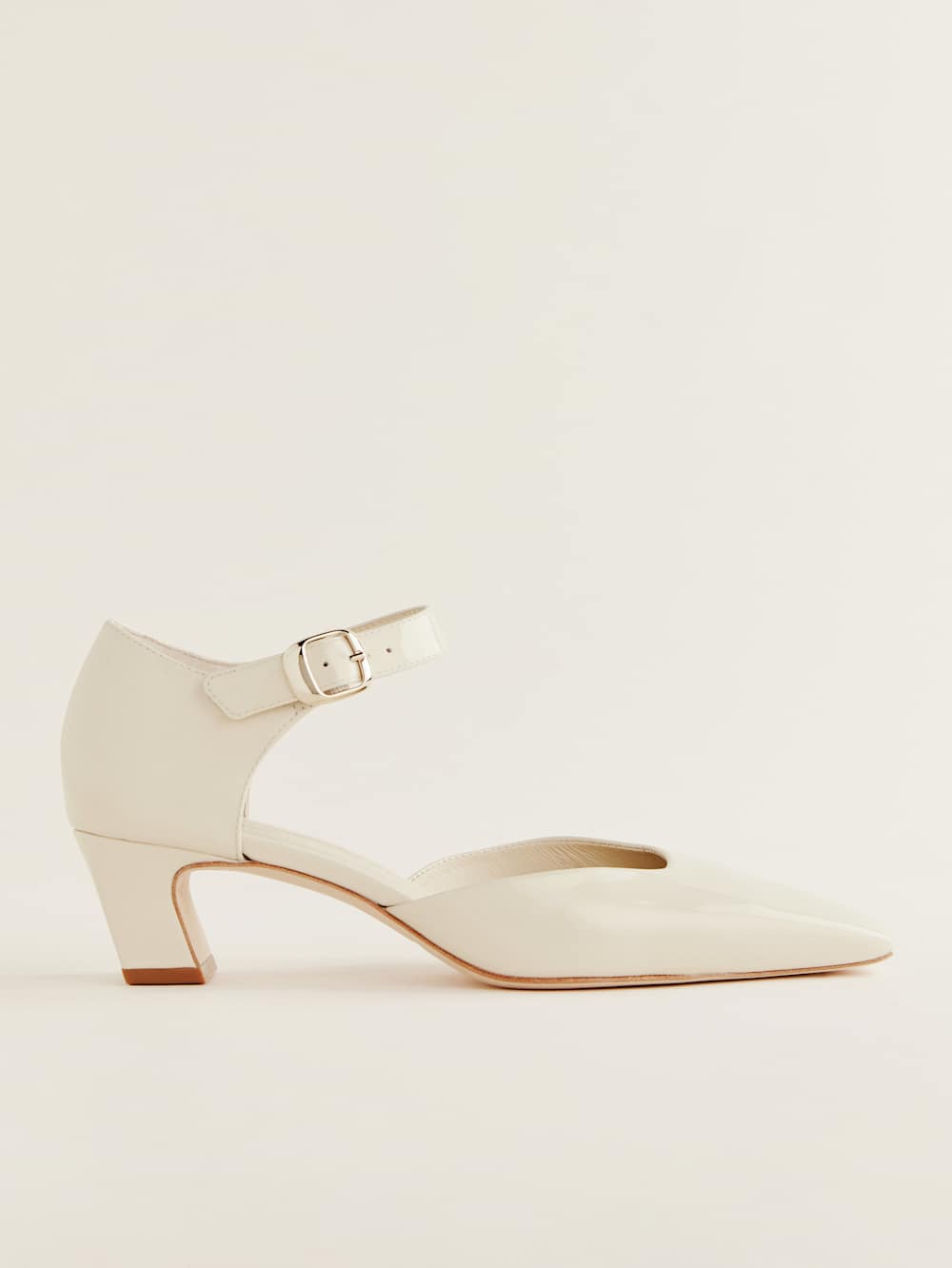 Reformation Denise Pump - Almond Patent
