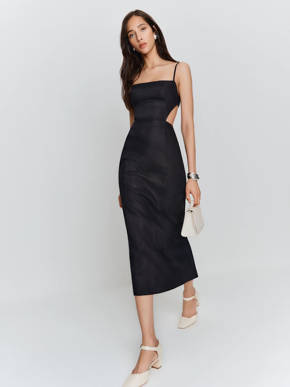 Reformation Denise Pump - Almond Patent