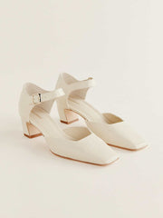 Reformation Denise Pump - Almond Patent