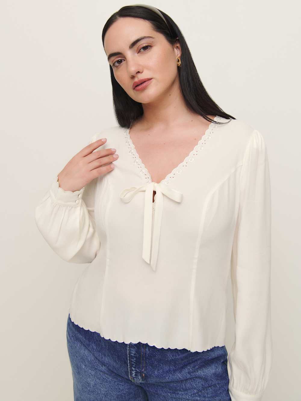 Reformation Vivia Top Es - Gossamer
