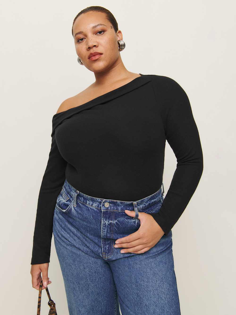Reformation Elio Knit Top Es - Black
