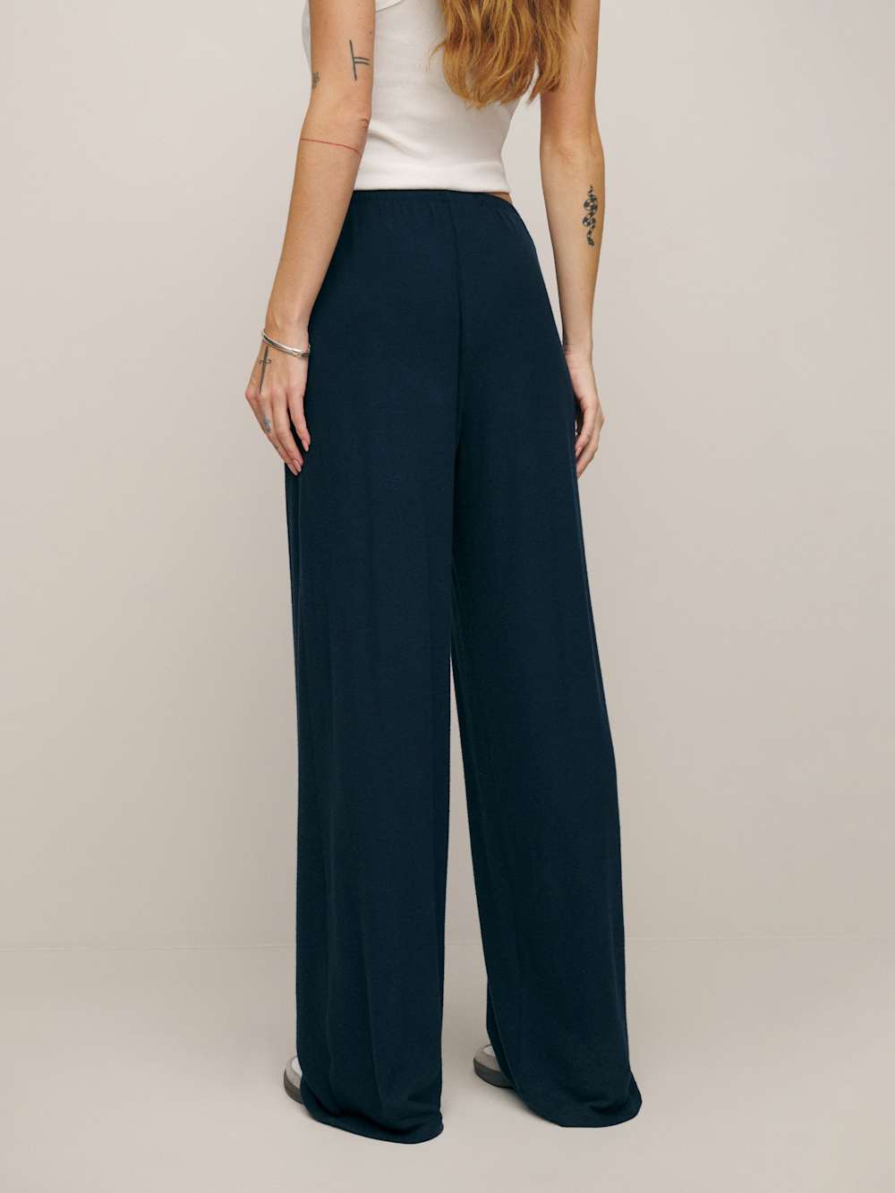Reformation Petites Olina Knit Pant - Midnight