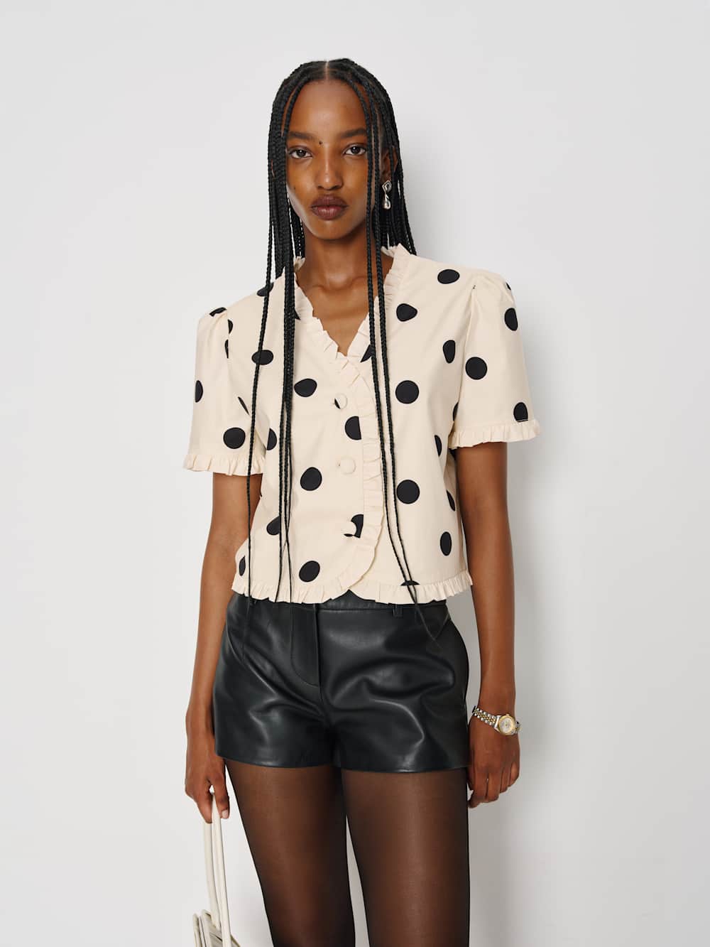 Reformation Bess Top - Pluto Dot