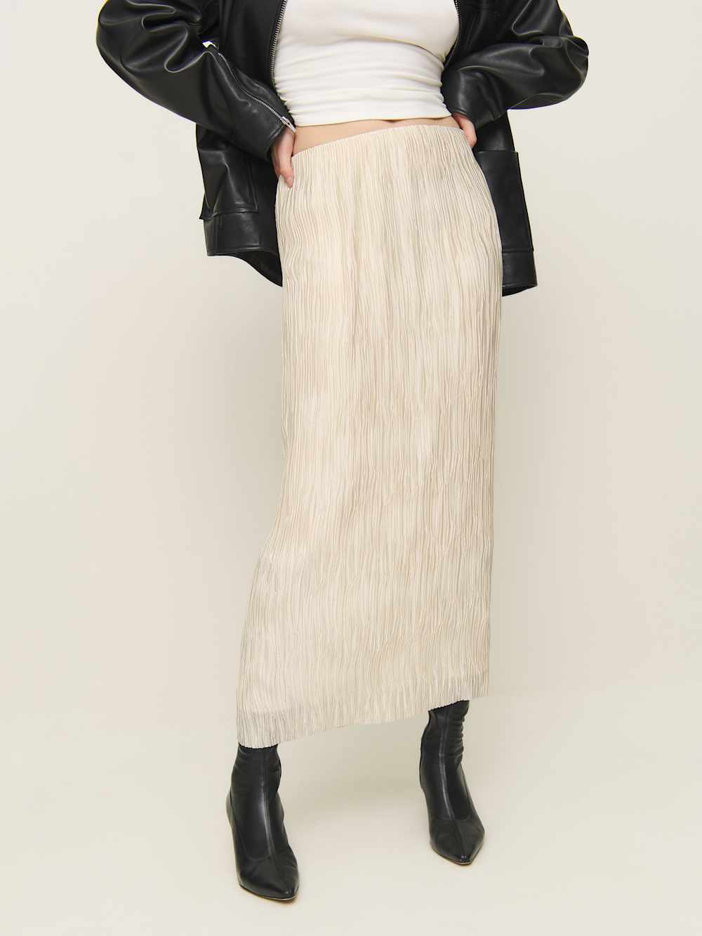 Reformation Apolline Skirt - Ivory