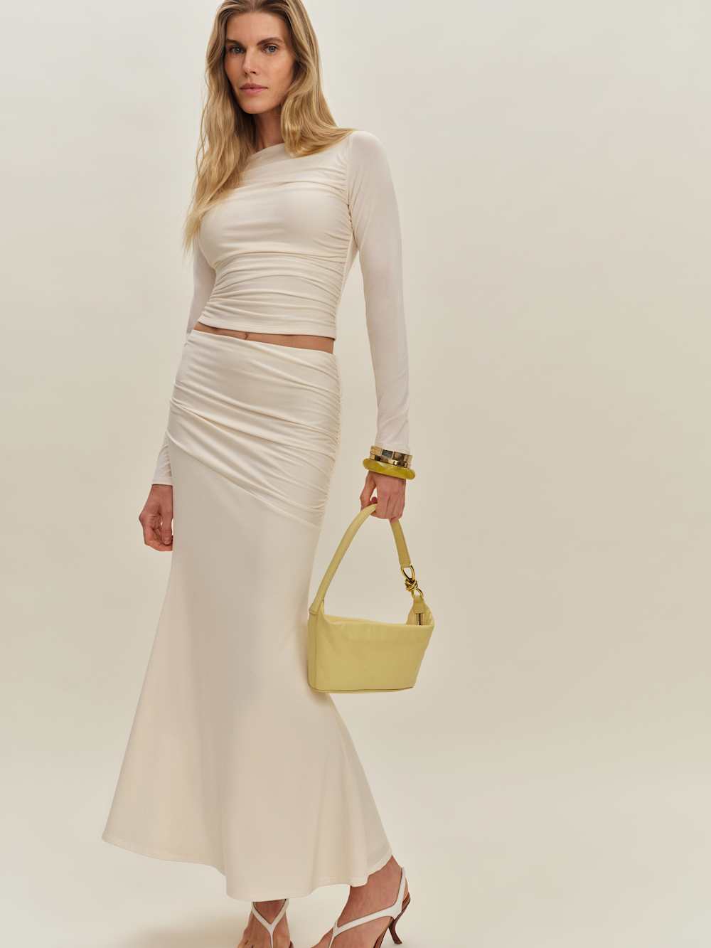 Reformation Emi Knit Two Piece - Fior Di Latte
