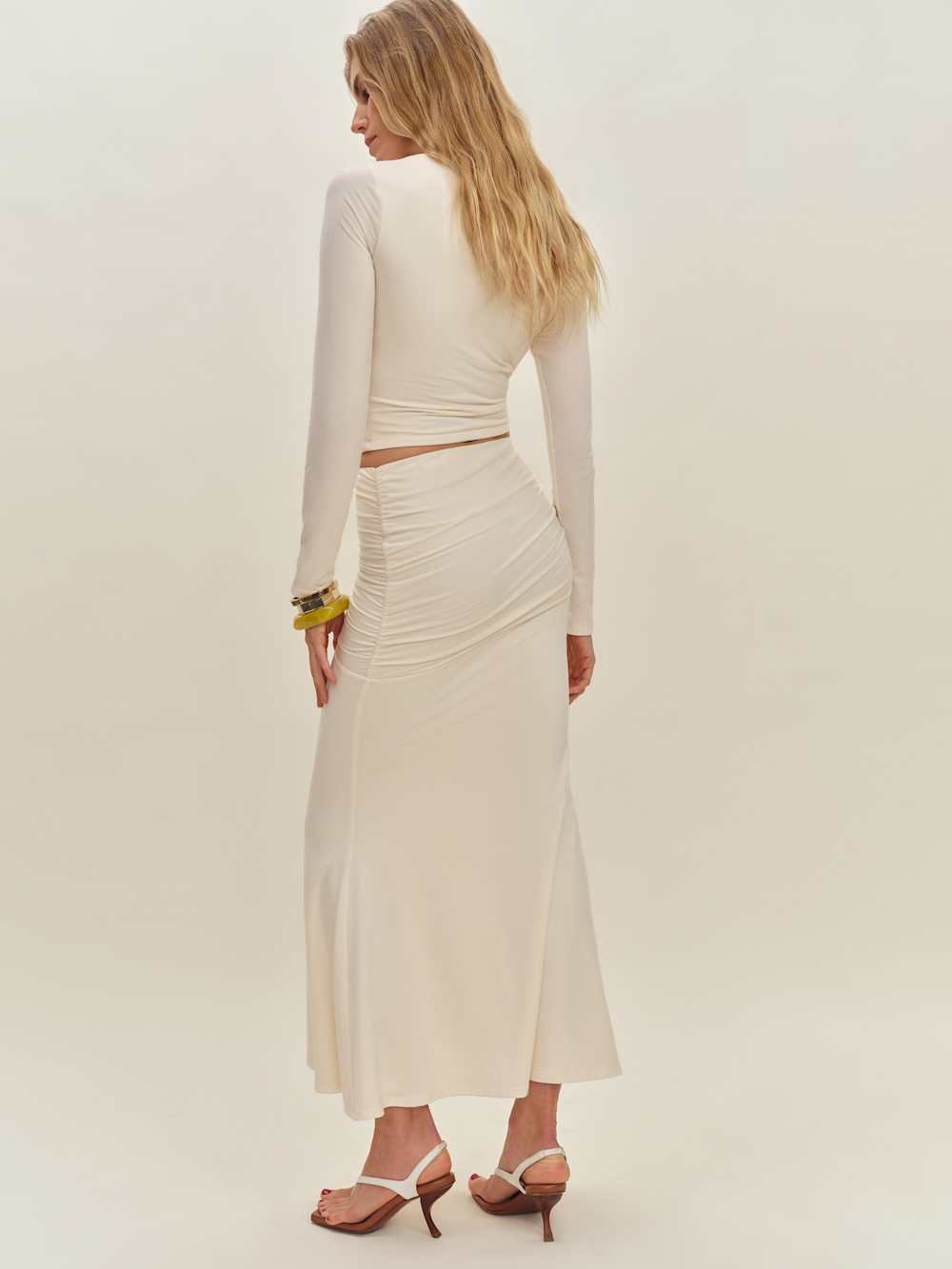 Reformation Emi Knit Two Piece - Fior Di Latte