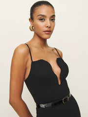 Reformation Isa Knit Dress - Black