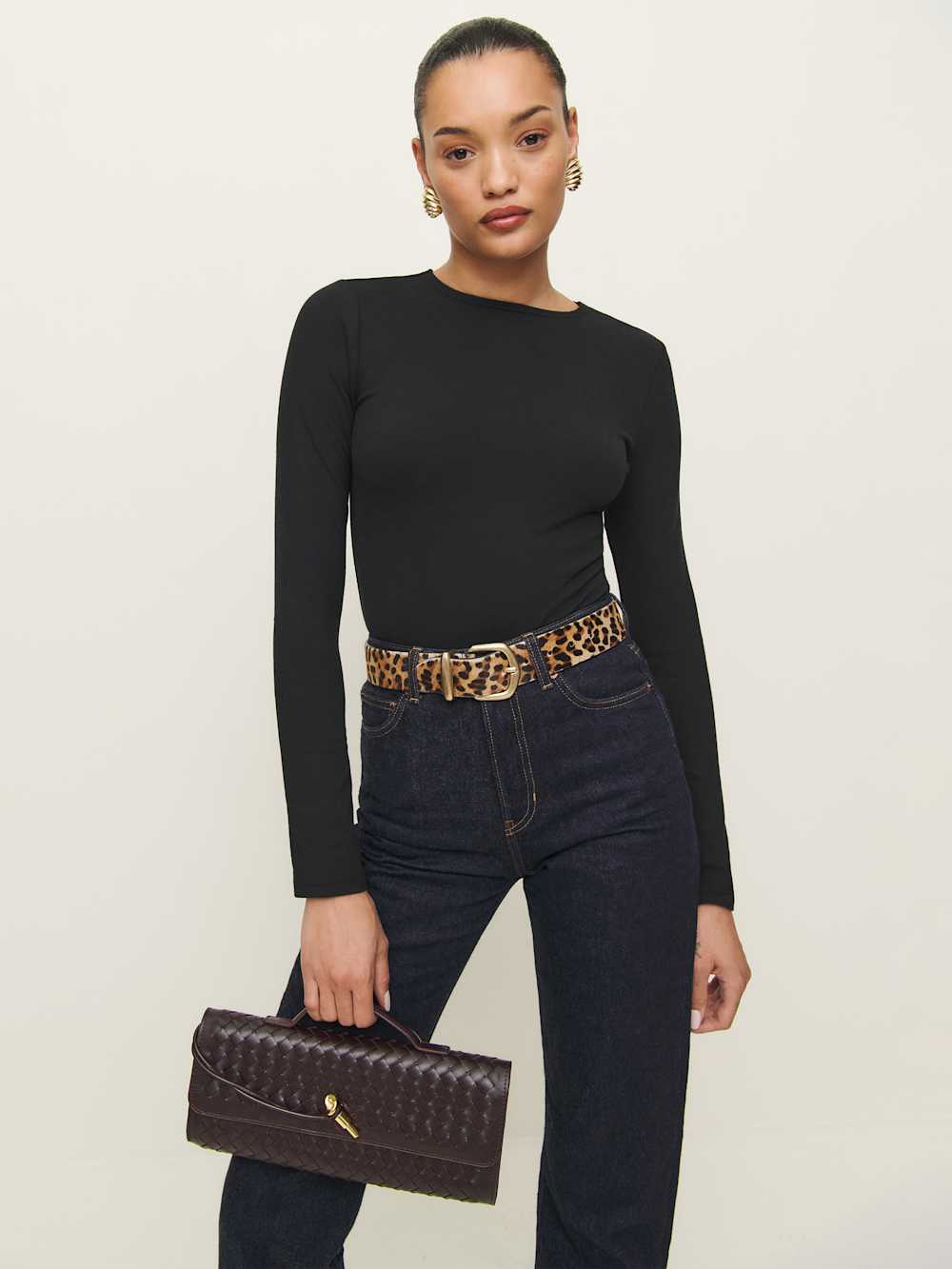 Reformation Emma Knit Bodysuit - Black