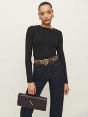 Reformation Emma Knit Bodysuit - Black