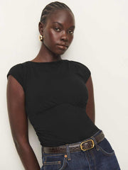 Reformation Madelyn Knit Top - Black
