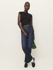 Reformation Madelyn Knit Top - Black