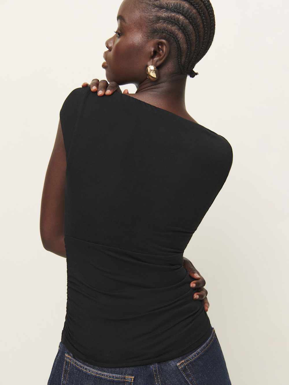 Reformation Madelyn Knit Top - Black