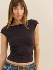 Reformation Madelyn Knit Top - Mole