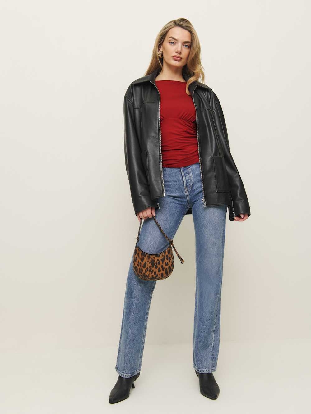 Reformation Madelyn Knit Top - Sundried Tomato