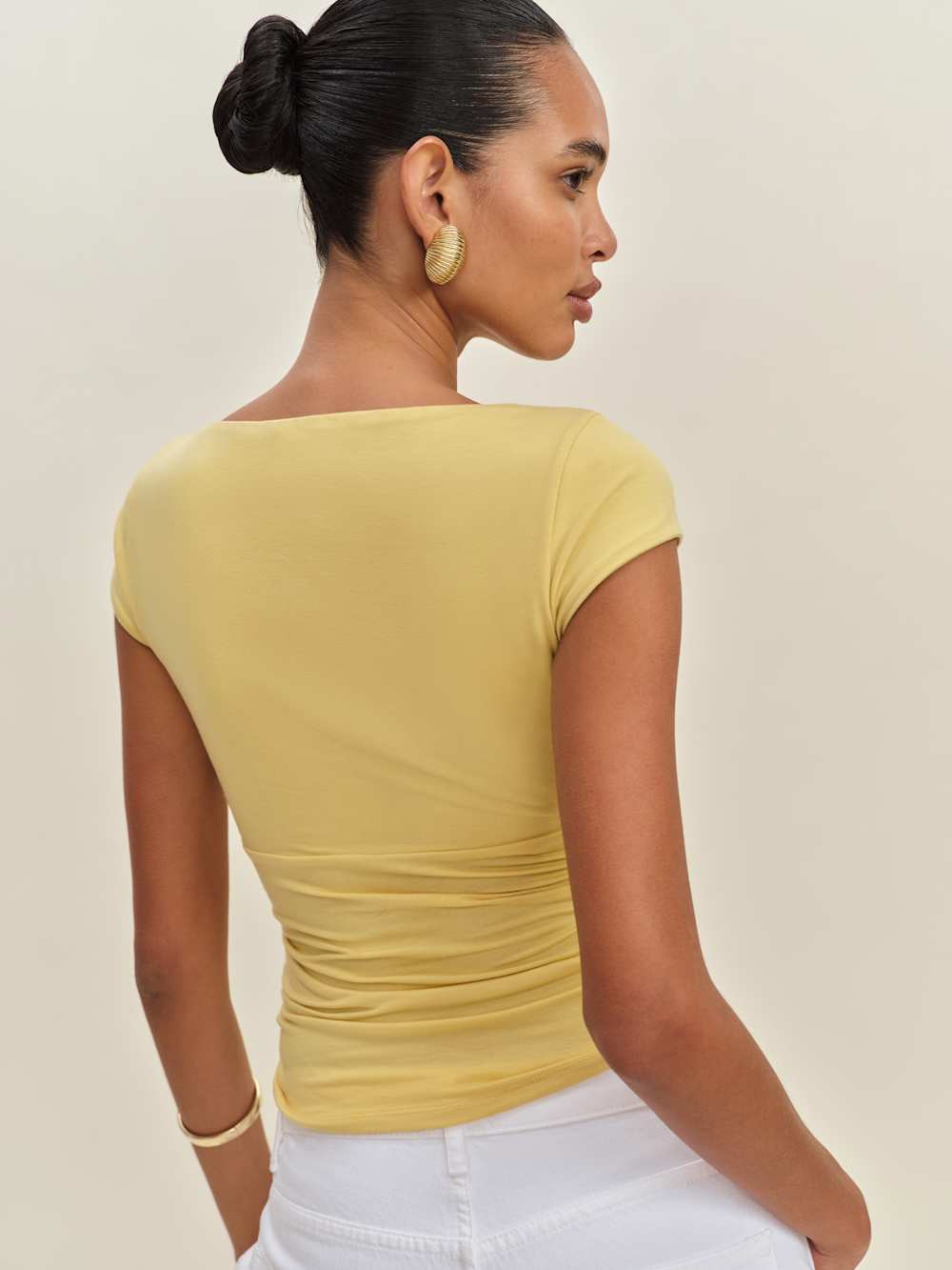 Reformation Madelyn Knit Top - Sunshine