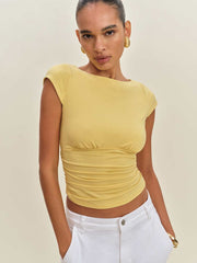 Reformation Madelyn Knit Top - Sunshine