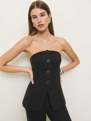 Reformation Pears Knit Two Piece - Black