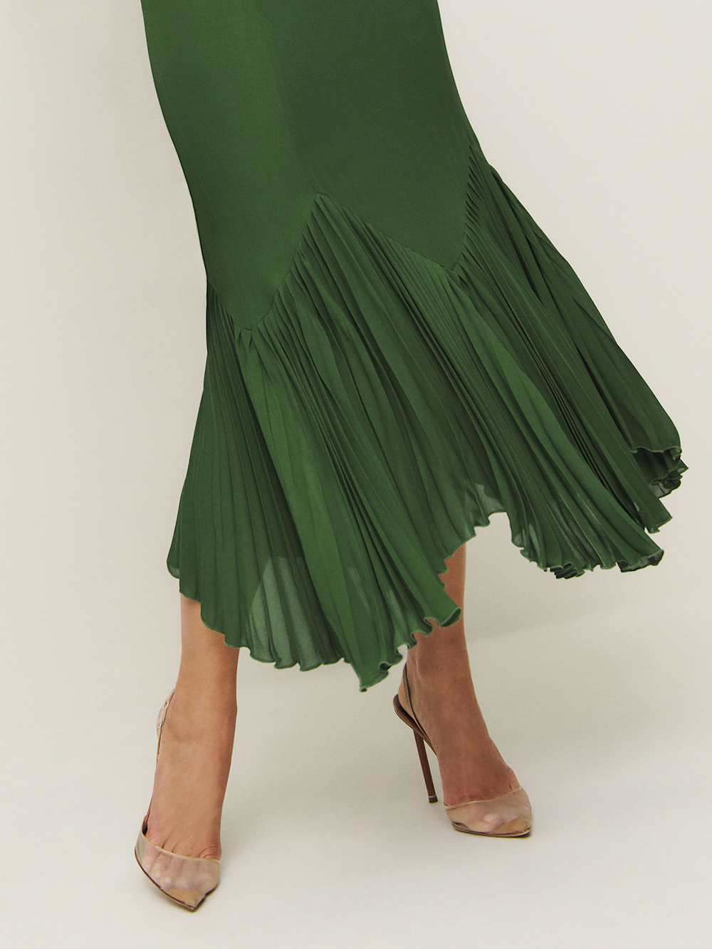 Reformation Petites Aiko Dress - Moss