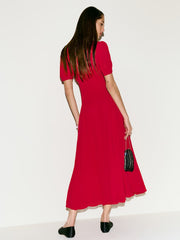 Reformation Chrissie Dress - Lipstick