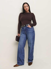 Reformation Wiley Knit Top Es - Mole
